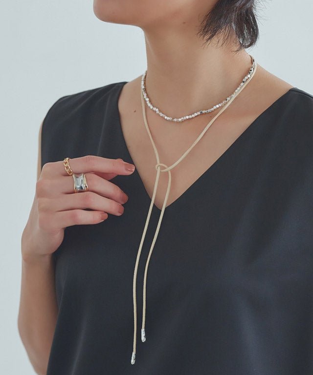 【ピエロ/Pierrot】のRASW コードラリエット[Pierrot] インテリア・キッズ・メンズ・レディースファッション・服の通販 founy(ファウニー) 　ファッション　Fashion　レディースファッション　Fashion for Women　アクセサリー　Fashion Accessories　テクスチャー　Texture, Textured Fabric　トレンド　Trend, Trending Now　プチプライス・低価格　Affordable / Budget Price　メタル　Metal, Metal Parts　[RASW]コードラリエット|ID: prp329100004973118 ipo3291000000037288644