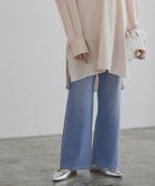 【ピエロ/Pierrot】のRASW 【コーデセット】チュニック×デニムset 大人の最旬トレンドファッション＆コーディネート founy(ファウニー) ファッション Fashion レディースファッション Fashion for Women トップス・カットソー Cut & Sew Tops セットアップ Matching Sets レディーストップス・ブラウス Tops & Blouses / Assorted Women's Tops インディゴ Indigo Denim ウォッシュ Washed Finish カフス Cuff Design ギャザー Gathered, Ruffled ストレッチ Stretch, Stretchy Fabric ストレート Straight, Straight Cut チュニック Tunic, Long Top デニム Denim, Jeans Material ルーズ Loose, Oversized 送料無料 Free Shipping プチプライス・低価格 Affordable / Budget Price おすすめ Recommended / Our Picks エレガント 上品 Elegant thumbnail 163cm / ライトピンク×ブルー / M|ID: prp329100004973121 ipo3291000000037288655