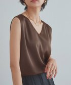 【ピエロ/Pierrot】のRASW 2wayサテンタンクトップ 大人の最旬トレンドファッション＆コーディネート founy(ファウニー) ファッション Fashion レディースファッション Fashion for Women トップス・カットソー Cut & Sew Tops おすすめ Recommended / Our Picks サテン Satin, Glossy Fabric シンプル Simple, Minimal セットアップ Set-Up, Coordinated Outfit タンク Tank Top, Sleeveless Top プチプライス・低価格 Affordable / Budget Price エレガント 上品 Elegant thumbnail 166cm / ブラウン / M|ID: prp329100004973126 ipo3291000000037288672
