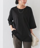 【ピエロ/Pierrot】の綿100%ラウンドヘムチュニックTシャツ 162cm / ブラック / M|ID: prp329100004973130 ipo3291000000037288687