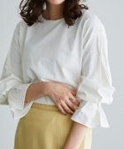 【ピエロ/Pierrot】のキャンディピンタックスリーブカットソー 大人の最旬トレンドファッション＆コーディネート founy(ファウニー) ファッション Fashion レディースファッション Fashion for Women トップス・カットソー Cut & Sew Tops カットソー・ベーシックTシャツ Cut-and-Sewn Tops / Stretch Tees & Basics カットソー Cut and Sewn Top スリーブ Sleeve, Long Sleeve / Short Sleeve プチプライス・低価格 Affordable / Budget Price thumbnail オフホワイト|ID: prp329100004973138 ipo3291000000037288769