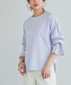 【ピエロ/Pierrot】のキャンディピンタックスリーブカットソー 大人の最旬トレンドファッション＆コーディネート founy(ファウニー) ファッション Fashion レディースファッション Fashion for Women トップス・カットソー Cut & Sew Tops カットソー・ベーシックTシャツ Cut-and-Sewn Tops / Stretch Tees & Basics カットソー Cut and Sewn Top スリーブ Sleeve, Long Sleeve / Short Sleeve プチプライス・低価格 Affordable / Budget Price thumbnail アイスブルー|ID: prp329100004973138 ipo3291000000037288771