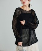 【ピエロ/Pierrot】の【A会場】メッシュルーズニット ブラック|ID: prp329100004973142 ipo3291000000037288791