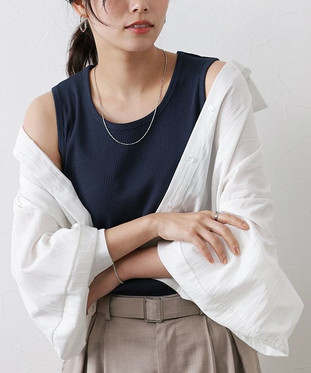 【ピエロ/Pierrot】の【ブラ紐隠し】選べるリブタンクトップ インテリア・キッズ・メンズ・レディースファッション・服の通販 founy(ファウニー) 　ファッション　Fashion　レディースファッション　Fashion for Women　トップス・カットソー　Cut & Sew Tops　インナー　Innerwear　シンプル　Simple, Minimal　スクエア　Square, Square Shape　タンク　Tank Top, Sleeveless Top　フィット　Fit, Slim Fit　プチプライス・低価格　Affordable / Budget Price　167cm / ネイビー / クルーネック / M|ID: prp329100004973145 ipo3291000000037288802