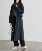 【ピエロ/Pierrot】の3wayトレンチコートワンピース 大人の最旬トレンドファッション＆コーディネート founy(ファウニー) ファッション Fashion レディースファッション Fashion for Women アウター Coat / Outerwear Collection コート・ロングコート・ピーコート Long Coats, Peacoats & More レディースジャケット・軽アウター Jackets トレンチコート / 春秋の定番アウター Trench Coats ノースリーブ Sleeveless, No-Sleeve ブルゾン Blouson, Bomber Jacket プチプライス・低価格 Affordable / Budget Price マーブル Marble, Marble Pattern ロング Long, Long-Length thumbnail ネイビー|ID: prp329100004973177 ipo3291000000037289074