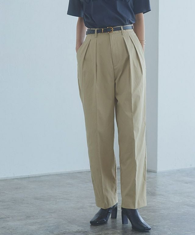 【ピエロ/Pierrot】のRASW ダブルタックバレルパンツ インテリア・キッズ・メンズ・レディースファッション・服の通販 founy(ファウニー) 　ファッション　Fashion　レディースファッション　Fashion for Women　パンツ　Pants & Trousers　センター　Center, Center Line　ダブル　Double, Double-Breasted　トレンド　Trend, Trending Now　フォルム　Silhouette, Form　プチプライス・低価格　Affordable / Budget Price　エレガント 上品　Elegant　[RASW] ダブルタックバレルパンツ|ID: prp329100004973183 ipo3291000000037289098