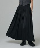 【ピエロ/Pierrot】のRASW サテンタックフレアスカート 166cm / ブラック / M|ID: prp329100004973184 ipo3291000000037289100