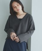 【ピエロ/Pierrot】のRASW ディープVネックスウェットプルオーバー 大人の最旬トレンドファッション＆コーディネート founy(ファウニー) ファッション Fashion レディースファッション Fashion for Women トップス・カットソー Cut & Sew Tops レディースパーカー・カジュアルフーディー Casual Hoodies & Sweatshirts カジュアルプルオーバー・ニットトップス Pullovers & Knit Tops / Casual Pullovers スウェット・クルーネックトップス Sweatshirts & Crewnecks / Relaxed Fit Sweat Tops Vネックトップス V-Neck Tops / V-Cut Neckline Shirts カットオフ Cut-Off Design クロップド Cropped, Short Length コンパクト Compact, Small Size フロント Front, Front Design プチプライス・低価格 Affordable / Budget Price ボトム Bottoms, Lower Wear エレガント 上品 Elegant thumbnail [RASW] ディープVネックスウェットプルオーバー|ID: prp329100004973188 ipo3291000000037289116