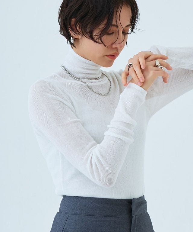 【ピエロ/Pierrot】のRASW シアーリブハイネックニット インテリア・キッズ・メンズ・レディースファッション・服の通販 founy(ファウニー) https://founy.com/ ファッション Fashion レディースファッション Fashion for Women トップス・カットソー Cut & Sew Tops ニット Knit Tops & Sweaters おすすめ Recommended / Our Picks フィット Fit, Slim Fit プチプライス・低価格 Affordable / Budget Price |ID: prp329100004973191 ipo3291000000037289127