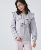 【ピエロ/Pierrot】の2wayフリルカラーブラウス 大人の最旬トレンドファッション＆コーディネート founy(ファウニー) ファッション Fashion レディースファッション Fashion for Women トップス・カットソー Cut & Sew Tops シャツ・ブラウス・オフィスカジュアル Elegant Blouses & Button-Ups フェミニン Feminine, Girly フリル Frill, Ruffle フロント Front, Front Design プチプライス・低価格 Affordable / Budget Price エレガント 上品 Elegant thumbnail グレー|ID: prp329100004973202 ipo3291000000037289165