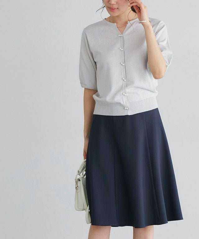 【ピエロ/Pierrot】の2丈から選べるベルト付きフレアスカート インテリア・キッズ・メンズ・レディースファッション・服の通販 founy(ファウニー) 　ファッション　Fashion　レディースファッション　Fashion for Women　スカート　Skirts　Aライン・フレアスカート　A-Line & Flared Skirts　ベルト&ウエストマーク　Belts & Waist Accessories　ストレッチ　Stretch, Stretchy Fabric　フェミニン　Feminine, Girly　フレア　Flare, Flared　プチプライス・低価格　Affordable / Budget Price　エレガント 上品　Elegant　ネイビー|ID: prp329100004973210 ipo3291000000037289199