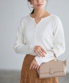 【ピエロ/Pierrot】のキーネックリブニットカーディガン キーネックリブニットカーディガン|ID: prp329100004973221 ipo3291000000037289243