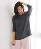 【ピエロ/Pierrot】のシアーロングスリーブTシャツ トップス レディース 大人の最旬トレンドファッション＆コーディネート founy(ファウニー) ファッション Fashion レディースファッション Fashion for Women トップス・カットソー Cut & Sew Tops シャツ・ブラウス・オフィスカジュアル Elegant Blouses & Button-Ups ロングTシャツ・Tシャツ Longline T-Shirts & Tees 送料無料 Free Shipping インナー Innerwear シアー Sheer, See-Through トレンド Trend, Trending Now プチプライス・低価格 Affordable / Budget Price ベスト Vest, Waistcoat ベーシック Basic, Essential thumbnail 167cm / チャコール / M|ID: prp329100004973234 ipo3291000000037289287