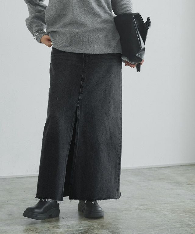 【ピエロ/Pierrot】のRASW デニムスリットスカート インテリア・キッズ・メンズ・レディースファッション・服の通販 founy(ファウニー) https://founy.com/ ファッション Fashion レディースファッション Fashion for Women スカート Skirts スリット Slit, Slit Detail デニム Denim, Jeans Material フロント Front, Front Design プチプライス・低価格 Affordable / Budget Price ロング Long, Long-Length |ID: prp329100004973240 ipo3291000000037289309