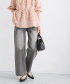 【ピエロ/Pierrot】のデニムワイドパンツ 大人の最旬トレンドファッション＆コーディネート founy(ファウニー) ファッション Fashion レディースファッション Fashion for Women パンツ Pants & Trousers おすすめ Recommended / Our Picks ウォッシュ Washed Finish カットソー Cut and Sewn Top トレンド Trend, Trending Now プチプライス・低価格 Affordable / Budget Price ワイド Wide, Wide Fit thumbnail 163cm / グレー / M|ID: prp329100004973242 ipo3291000000037289318