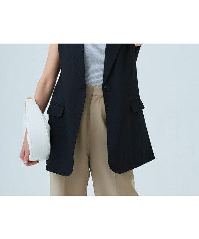 【ピエロ/Pierrot】のRASW テーラードジレ インテリア・キッズ・メンズ・レディースファッション・服の通販 founy(ファウニー) 　ファッション　Fashion　レディースファッション　Fashion for Women　アウター　Coat / Outerwear Collection　トップス・カットソー　Cut & Sew Tops　ベスト&ジレ / 重ね着スタイル　Vests & Gilets　カットソー　Cut and Sewn Top　シンプル　Simple, Minimal　トレンド　Trend, Trending Now　プチプライス・低価格　Affordable / Budget Price　マニッシュ　Mannish, Boyish　ブラック|ID: prp329100004973246 ipo3291000000037289331