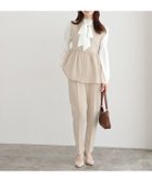 【ピエロ/Pierrot】の選べるペプラムセットアップ 大人の最旬トレンドファッション＆コーディネート founy(ファウニー) ファッション Fashion レディースファッション Fashion for Women セットアップ Matching Sets スーツ Business Suits & Workwear スーツセット・2点セット・レディーススーツ Suit Sets / 2-Piece Suits / Office Suit Sets インナー Innerwear ストレッチ Stretch, Stretchy Fabric スーツ Suit, Formalwear セットアップ Set-Up, Coordinated Outfit センター Center, Center Line フェミニン Feminine, Girly プチプライス・低価格 Affordable / Budget Price ペプラム Peplum, Flared Hem thumbnail 163cm / ライトベージュ / A / M|ID: prp329100004973257 ipo3291000000037289376