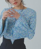 【ピエロ/Pierrot】の花柄ベルスリーブブラウス 大人の最旬トレンドファッション＆コーディネート founy(ファウニー) ファッション Fashion レディースファッション Fashion for Women トップス・カットソー Cut & Sew Tops シャツ・ブラウス・オフィスカジュアル Elegant Blouses & Button-Ups 花柄・フラワープリント・モチーフ Floral Prints & Motifs / Flower Pattern Tops おすすめ Recommended / Our Picks シンプル Simple, Minimal スリーブ Sleeve, Long Sleeve / Short Sleeve フェミニン Feminine, Girly プチプライス・低価格 Affordable / Budget Price thumbnail ブルー|ID: prp329100004973261 ipo3291000000037289390