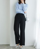 【ピエロ/Pierrot】のペアスキンピンタックストレートパンツ 大人の最旬トレンドファッション＆コーディネート founy(ファウニー) ファッション Fashion レディースファッション Fashion for Women パンツ Pants & Trousers おすすめ Recommended / Our Picks プチプライス・低価格 Affordable / Budget Price エレガント 上品 Elegant thumbnail ブラック|ID: prp329100004973272 ipo3291000000037289432