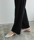 【ピエロ/Pierrot】の【アウトレットSALE!】スクエアトゥストラップ付きフラットシューズ シルバー|ID: prp329100004973277 ipo3291000000037289448