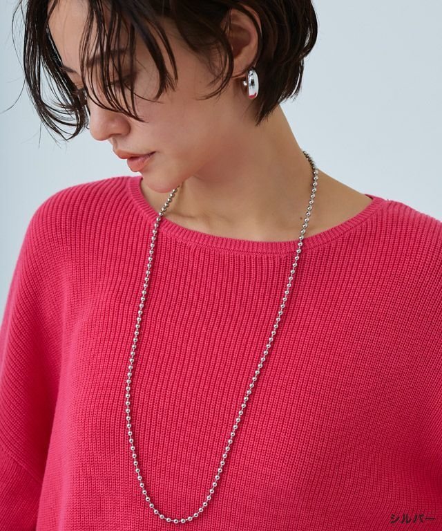 【ピエロ/Pierrot】のRASW ボールチェーンロングネックレス [Pierrot] インテリア・キッズ・メンズ・レディースファッション・服の通販 founy(ファウニー) 　ファッション　Fashion　レディースファッション　Fashion for Women　ジュエリー　Jewelry　ネックレス　Necklaces & Pendants　おすすめ　Recommended / Our Picks　アクセサリー　Fashion Accessories　コーティング　Coating, Coated Finish　シルバー　Silver, Metallic Silver　シンプル　Simple, Minimal　チェーン　Chain, Chain Strap　プチプライス・低価格　Affordable / Budget Price　ロング　Long, Long-Length　シルバー|ID: prp329100004973279 ipo3291000000037289454