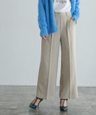 【ピエロ/Pierrot】のウールライクタックワイドパンツ 大人の最旬トレンドファッション＆コーディネート founy(ファウニー) ファッション Fashion レディースファッション Fashion for Women パンツ Pants & Trousers シンプル Simple, Minimal センター Center, Center Line プチプライス・低価格 Affordable / Budget Price エレガント 上品 Elegant thumbnail ライトグレージュ|ID: prp329100004973286 ipo3291000000037289479