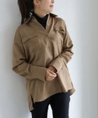 【ピエロ/Pierrot】のベルト付きシャツ 大人の最旬トレンドファッション＆コーディネート founy(ファウニー) ファッション Fashion レディースファッション Fashion for Women トップス・カットソー Cut & Sew Tops シャツ・ブラウス・オフィスカジュアル Elegant Blouses & Button-Ups ベルト&ウエストマーク Belts & Waist Accessories プチプライス・低価格 Affordable / Budget Price ポケット Pocket, Pocket Detail リボン Ribbon, Bow エレガント 上品 Elegant thumbnail モカベージュ|ID: prp329100004973297 ipo3291000000037289537