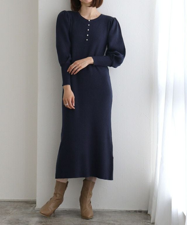 【ピエロ/Pierrot】の2wayパールデザインニットワンピース インテリア・キッズ・メンズ・レディースファッション・服の通販 founy(ファウニー) https://founy.com/ ファッション Fashion レディースファッション Fashion for Women ワンピース Dresses ニットワンピース Knit Dresses パール Pearl, Pearl Accent プチプライス・低価格 Affordable / Budget Price |ID: prp329100004973304 ipo3291000000037289559