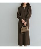【ピエロ/Pierrot】の2wayパールデザインニットワンピース 163cm / ブラウン / M|ID: prp329100004973304 ipo3291000000037289563