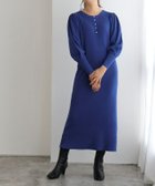【ピエロ/Pierrot】の2wayパールデザインニットワンピース 157cm / ブルー / M|ID: prp329100004973304 ipo3291000000037289564
