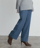 【ピエロ/Pierrot】の【アウトレットSALE!】スタイルアップセンタープレスパンツ 大人の最旬トレンドファッション＆コーディネート founy(ファウニー) ファッション Fashion レディースファッション Fashion for Women パンツ Pants & Trousers アウトレット Outlet / Clearance ストレート Straight, Straight Cut センター Center, Center Line プチプライス・低価格 Affordable / Budget Price ミドル Middle Length, Mid Height ワイド Wide, Wide Fit thumbnail 163cm / スモークブルー / M|ID: prp329100004973305 ipo3291000000037289569