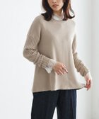 【ピエロ/Pierrot】の袖リブAラインニット 大人の最旬トレンドファッション＆コーディネート founy(ファウニー) ファッション Fashion レディースファッション Fashion for Women トップス・カットソー Cut & Sew Tops ニット Knit Tops & Sweaters フレア Flare, Flared プチプライス・低価格 Affordable / Budget Price thumbnail グレージュ|ID: prp329100004973307 ipo3291000000037289580