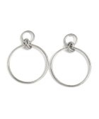 【ピエロ/Pierrot】のダブルリングピアス [Pierrot] 大人の最旬トレンドファッション＆コーディネート founy(ファウニー) ファッション Fashion レディースファッション Fashion for Women ジュエリー Jewelry ファッションリング Fashion Rings アクセサリー Fashion Accessories コーティング Coating, Coated Finish シルバー Silver, Metallic Silver シンプル Simple, Minimal ダブル Double, Double-Breasted トレンド Trend, Trending Now プチプライス・低価格 Affordable / Budget Price thumbnail シルバー|ID: prp329100004973334 ipo3291000000037289683