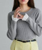 【ピエロ/Pierrot】の【アウトレットSALE!】選べる袖デザインリブニット 大人の最旬トレンドファッション＆コーディネート founy(ファウニー) ファッション Fashion レディースファッション Fashion for Women トップス・カットソー Cut & Sew Tops ニット Knit Tops & Sweaters アウトレット Outlet / Clearance インナー Innerwear シアー Sheer, See-Through シンプル Simple, Minimal トレンド Trend, Trending Now フェミニン Feminine, Girly フリル Frill, Ruffle フレア Flare, Flared プチプライス・低価格 Affordable / Budget Price エレガント 上品 Elegant thumbnail 163cm / 杢グレー / シアーフリル袖 / M|ID: prp329100004973370 ipo3291000000037289824