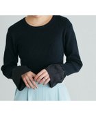 【ピエロ/Pierrot】の【アウトレットSALE!】選べる袖デザインリブニット 大人の最旬トレンドファッション＆コーディネート founy(ファウニー) ファッション Fashion レディースファッション Fashion for Women トップス・カットソー Cut & Sew Tops ニット Knit Tops & Sweaters アウトレット Outlet / Clearance インナー Innerwear シアー Sheer, See-Through シンプル Simple, Minimal トレンド Trend, Trending Now フェミニン Feminine, Girly フリル Frill, Ruffle フレア Flare, Flared プチプライス・低価格 Affordable / Budget Price エレガント 上品 Elegant thumbnail 163cm / ブラック / ロングフレア袖 / M|ID: prp329100004973370 ipo3291000000037289828