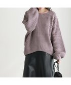 【ピエロ/Pierrot】のウール混ボリュームニット 大人の最旬トレンドファッション＆コーディネート founy(ファウニー) ファッション Fashion レディースファッション Fashion for Women トップス・カットソー Cut & Sew Tops ニット Knit Tops & Sweaters トレンド Trend, Trending Now バランス Balance, Style Balance プチプライス・低価格 Affordable / Budget Price ルーズ Loose, Oversized thumbnail スモークラベンダー|ID: prp329100004973377 ipo3291000000037289855
