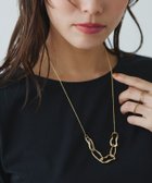 【ピエロ/Pierrot】のデフォルメチェーンデザインネックレス [Pierrot] 大人の最旬トレンドファッション＆コーディネート founy(ファウニー) ファッション Fashion レディースファッション Fashion for Women ジュエリー Jewelry ネックレス Necklaces & Pendants アクセサリー Fashion Accessories コーティング Coating, Coated Finish シンプル Simple, Minimal チェーン Chain, Chain Strap トレンド Trend, Trending Now プチプライス・低価格 Affordable / Budget Price メタル Metal, Metal Parts エレガント 上品 Elegant thumbnail ゴールド|ID: prp329100004973379 ipo3291000000037289860