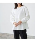 【ピエロ/Pierrot】のパールペプラムブラウスセットアップ 大人の最旬トレンドファッション＆コーディネート founy(ファウニー) ファッション Fashion レディースファッション Fashion for Women トップス・カットソー Cut & Sew Tops シャツ・ブラウス・オフィスカジュアル Elegant Blouses & Button-Ups スーツ Business Suits & Workwear スーツセット・2点セット・レディーススーツ Suit Sets / 2-Piece Suits / Office Suit Sets ストレッチ Stretch, Stretchy Fabric スーツ Suit, Formalwear セットアップ Set-Up, Coordinated Outfit センター Center, Center Line パール Pearl, Pearl Accent プチプライス・低価格 Affordable / Budget Price ベーシック Basic, Essential ペプラム Peplum, Flared Hem thumbnail 167cm / オフホワイト×ブラック / M|ID: prp329100004973387 ipo3291000000037289897