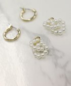 【ピエロ/Pierrot】の【C会場】2wayパールモチーフフープピアス [Pierrot] 大人の最旬トレンドファッション＆コーディネート founy(ファウニー) ファッション Fashion レディースファッション Fashion for Women アクセサリー Fashion Accessories シンプル Simple, Minimal パール Pearl, Pearl Accent フープ Hoop, Hoop Earrings プチプライス・低価格 Affordable / Budget Price thumbnail ゴールド|ID: prp329100004973389 ipo3291000000037289903