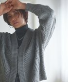 【ピエロ/Pierrot】のRASW ウール混ケーブルジップカーディガン 165cm / 杢グレー / M|ID: prp329100004973401 ipo3291000000037289947