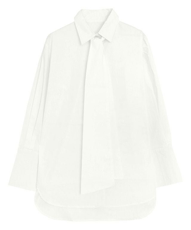 【ピエロ/Pierrot】のRASW ボウタイ付きロングカフスブラウス インテリア・キッズ・メンズ・レディースファッション・服の通販 founy(ファウニー) 　ファッション　Fashion　レディースファッション　Fashion for Women　トップス・カットソー　Cut & Sew Tops　シャツ・ブラウス・オフィスカジュアル　Elegant Blouses & Button-Ups　カフス　Cuff Design　クラシカル　Classical, Vintage-Inspired　シンプル　Simple, Minimal　プチプライス・低価格　Affordable / Budget Price　ベーシック　Basic, Essential　ロング　Long, Long-Length　ワイド　Wide, Wide Fit　オフホワイト|ID: prp329100004973403 ipo3291000000037289958