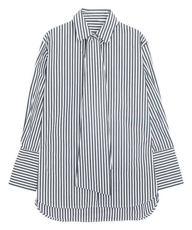【ピエロ/Pierrot】のRASW ボウタイ付きロングカフスブラウス インテリア・キッズ・メンズ・レディースファッション・服の通販 founy(ファウニー) 　ファッション　Fashion　レディースファッション　Fashion for Women　トップス・カットソー　Cut & Sew Tops　シャツ・ブラウス・オフィスカジュアル　Elegant Blouses & Button-Ups　カフス　Cuff Design　クラシカル　Classical, Vintage-Inspired　シンプル　Simple, Minimal　プチプライス・低価格　Affordable / Budget Price　ベーシック　Basic, Essential　ロング　Long, Long-Length　ワイド　Wide, Wide Fit　ストライプ|ID: prp329100004973403 ipo3291000000037289959