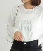 【ピエロ/Pierrot】のロゴロングスリーブTシャツ 150cm / A / オフホワイト×シルバー / M|ID: prp329100004973427 ipo3291000000037290064
