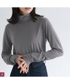 【ピエロ/Pierrot】の【袖くしゅ/指穴袖】ネック/袖が選べるデザインカットソー 167cm / チャコール / タートルネック / Atype / M|ID: prp329100004973432 ipo3291000000037290085