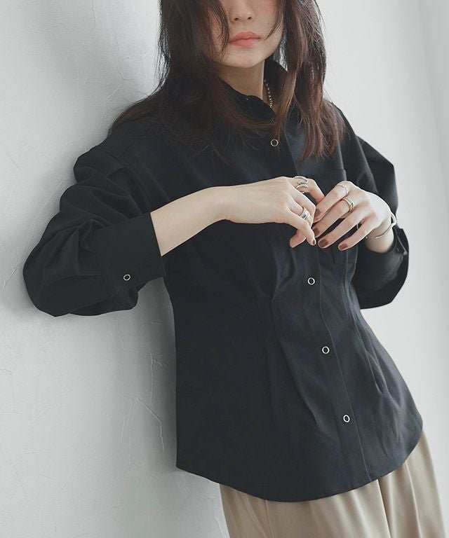 【ピエロ/Pierrot】のRASW ウエストタックシャツ 大人の最旬トレンドファッション＆コーディネート founy(ファウニー) 　ファッション　Fashion　レディースファッション　Fashion for Women　トップス・カットソー　Cut & Sew Tops　シャツ・ブラウス・オフィスカジュアル　Elegant Blouses & Button-Ups　シルバー　Silver, Metallic Silver　スクエア　Square, Square Shape　プチプライス・低価格　Affordable / Budget Price　ポケット　Pocket, Pocket Detail　エレガント 上品　Elegant　 other-1|ID: prp329100004973441 ipo3291000000037290120