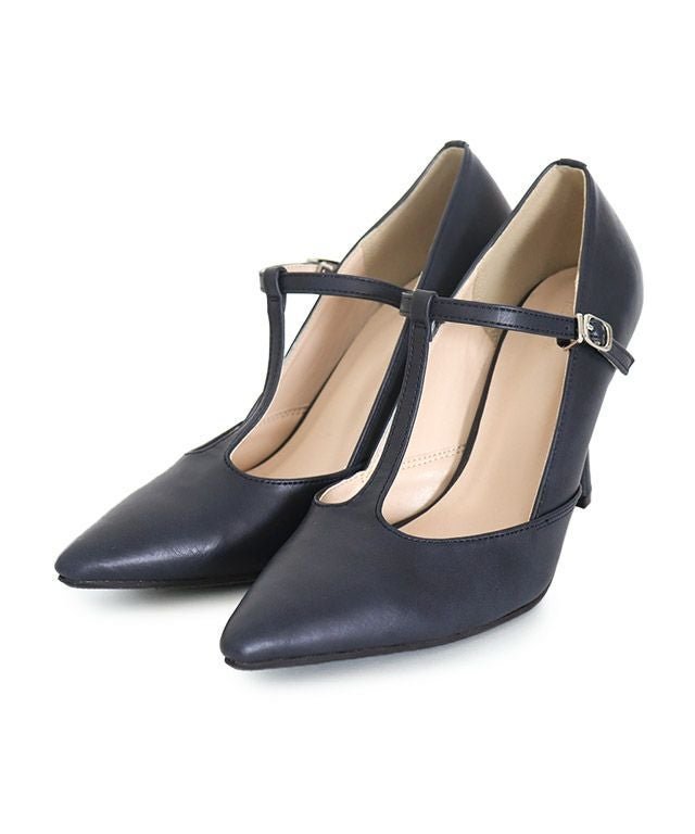 【ピエロ/Pierrot】の【アウトレットSALE!】ポインテッドトゥTストラップパンプス インテリア・キッズ・メンズ・レディースファッション・服の通販 founy(ファウニー) 　ファッション　Fashion　レディースファッション　Fashion for Women　アウトレット　Outlet / Clearance　シューズ　Shoes, Footwear　ストラップパンプス　Strap Pumps, Strappy Heels　プチプライス・低価格　Affordable / Budget Price　ラップ　Wrap, Wrap Design　ネイビー|ID: prp329100004973444 ipo3291000000037290134