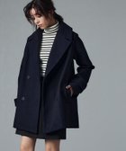 【ピエロ/Pierrot】のメルトンPコート 大人の最旬トレンドファッション＆コーディネート founy(ファウニー) ファッション Fashion レディースファッション Fashion for Women アウター Coat / Outerwear Collection コート・ロングコート・ピーコート Long Coats, Peacoats & More レディースジャケット・軽アウター Jackets Pコート Pea Coats プチプライス・低価格 Affordable / Budget Price ミドル Middle Length, Mid Height メルトン Melton, Heavy Wool エレガント 上品 Elegant thumbnail 167cm / ネイビー / M|ID: prp329100004973472 ipo3291000000037290243