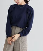 【ピエロ/Pierrot】のラグランタックTブラウス 大人の最旬トレンドファッション＆コーディネート founy(ファウニー) ファッション Fashion レディースファッション Fashion for Women トップス・カットソー Cut & Sew Tops シャツ・ブラウス・オフィスカジュアル Elegant Blouses & Button-Ups カットソー Cut and Sewn Top ジョーゼット Georgette, Semi-Sheer Fabric バランス Balance, Style Balance プチプライス・低価格 Affordable / Budget Price thumbnail ネイビー|ID: prp329100004973487 ipo3291000000037290292