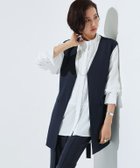 【ピエロ/Pierrot】のRASW リネンライクバックスリットジレ ダークネイビー|ID: prp329100004973533 ipo3291000000037290484