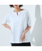 【ピエロ/Pierrot】のRASW バイオシルケットキーネックTシャツ 大人の最旬トレンドファッション＆コーディネート founy(ファウニー) ファッション Fashion レディースファッション Fashion for Women トップス・カットソー Cut & Sew Tops シャツ・ブラウス・オフィスカジュアル Elegant Blouses & Button-Ups ロングTシャツ・Tシャツ Longline T-Shirts & Tees カットソー Cut and Sewn Top プチプライス・低価格 Affordable / Budget Price 夏 Summer 抗菌 Antibacterial, Bacteria-Resistant thumbnail オフホワイト|ID: prp329100004973534 ipo3291000000037290487